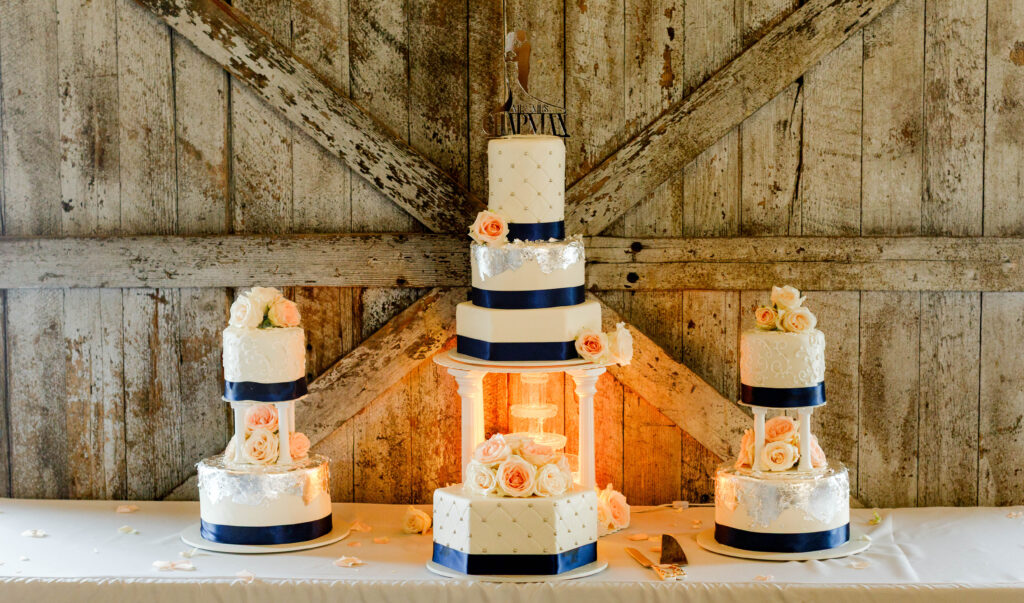 Waterfall Wedding Cake